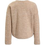 Gebreide Trui - Roze - Polyestermix - Ronde Hals, Lange Mouwen