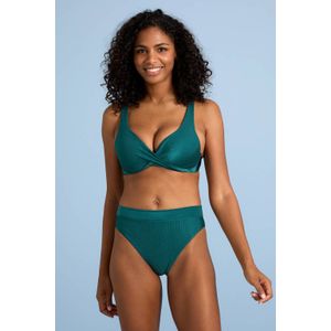 BEACHWAVE - high waist bikinibroekje - Petrol