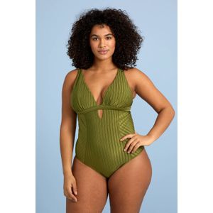 BEACHWAVE Curve - Corrigerend Badpak - Groen