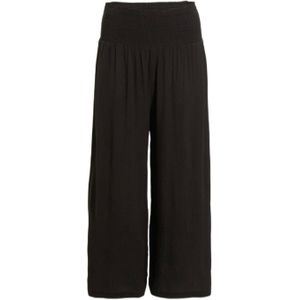 Anytime - Crinkle Culotte - Zwart - Cropped - Viscose