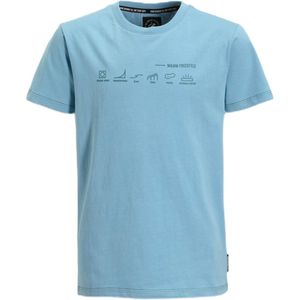 Me & My Monkey - T-shirt - Lichtblauw - Katoen - Printopdruk