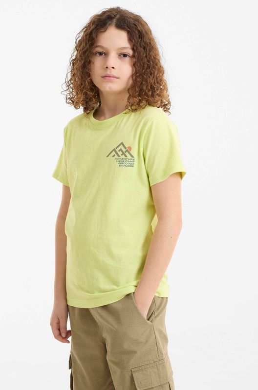 Me & My Monkey - T-shirt - Limegroen - Katoen - Ronde Hals - Korte Mouwen