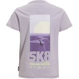 Me & My Monkey - T-shirt - Paars - Katoen - Ronde Hals - Korte Mouwen