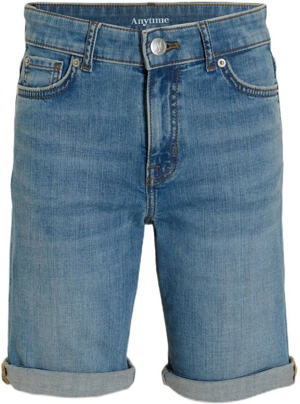 anytime - Denim Short - Lichtblauw - Regular Fit - Katoen