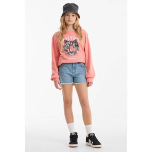 Anytime - Denim Short - Blauw - Katoenmix - 5-Pocket Stijl