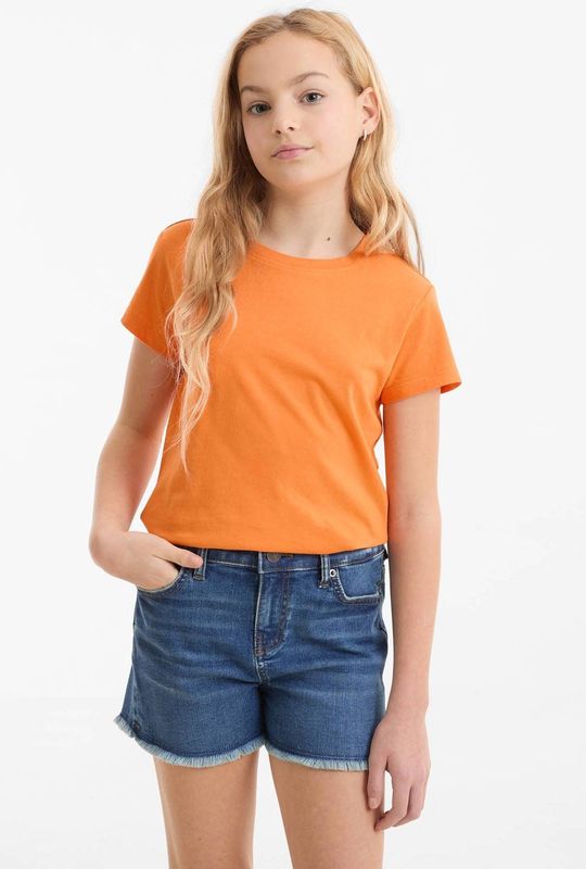 Anytime - Denim Short - Blauw - Katoenmix - 5-Pocket Model