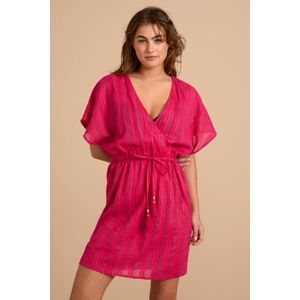 BEACHWAVE - Strandtuniek - Fuchsia - Katoen met Lurex