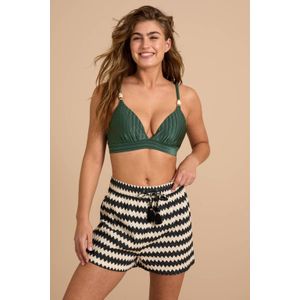 BEACHWAVE - Crochet Strandshort - Zwart/Ecru - Dames Korte Broeken