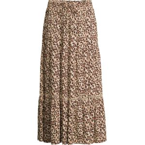 anytime - A-lijn Rok - Panterprint - Viscose - Elastische Tailleband