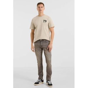 anytime - Slim Fit Jeans - Lichtgrijs - 5-Pocket Model