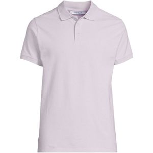 anytime - Piqué Polo - Lila - Katoen - Korte Mouwen