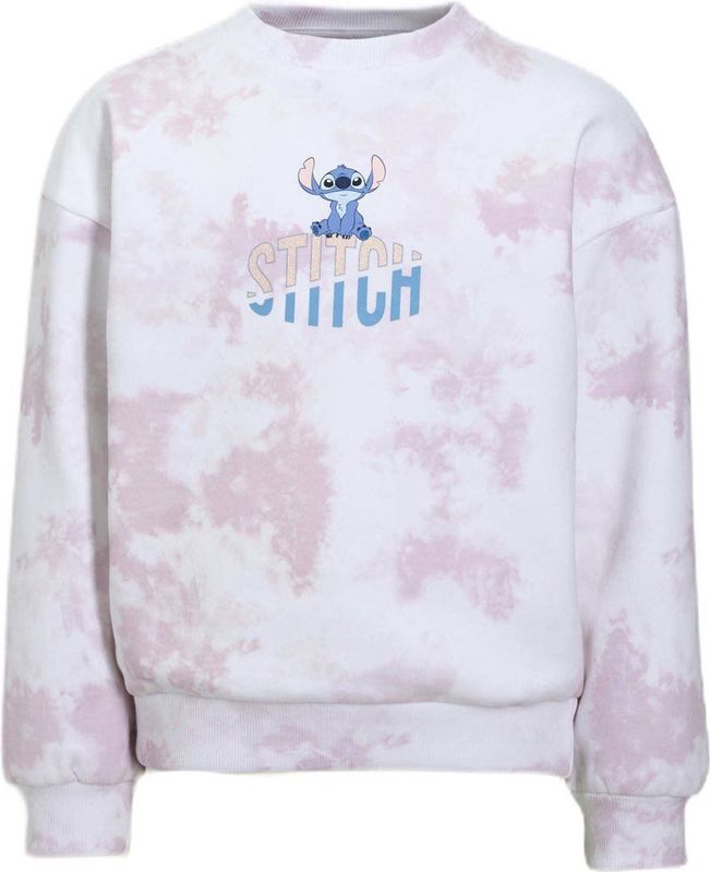 Anytime - Lilo & Stitch - Fleece Trui - Lila - Tie-Dye