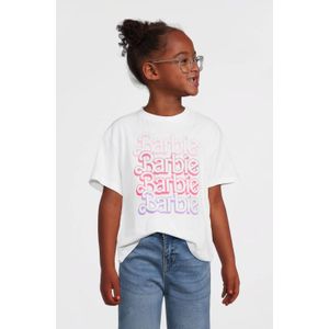 Anytime - T-shirt - Barbie - Wit - Katoen