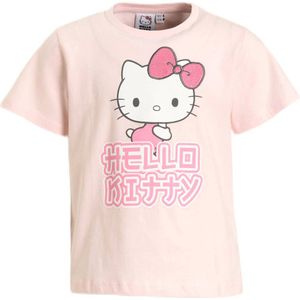 Anytime - T-shirt - Katoen - Ronde Hals - Hello Kitty Printopdruk