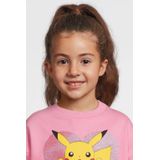 anytime - Gebreide Trui - Roze - Katoenmix - Pikachu Print