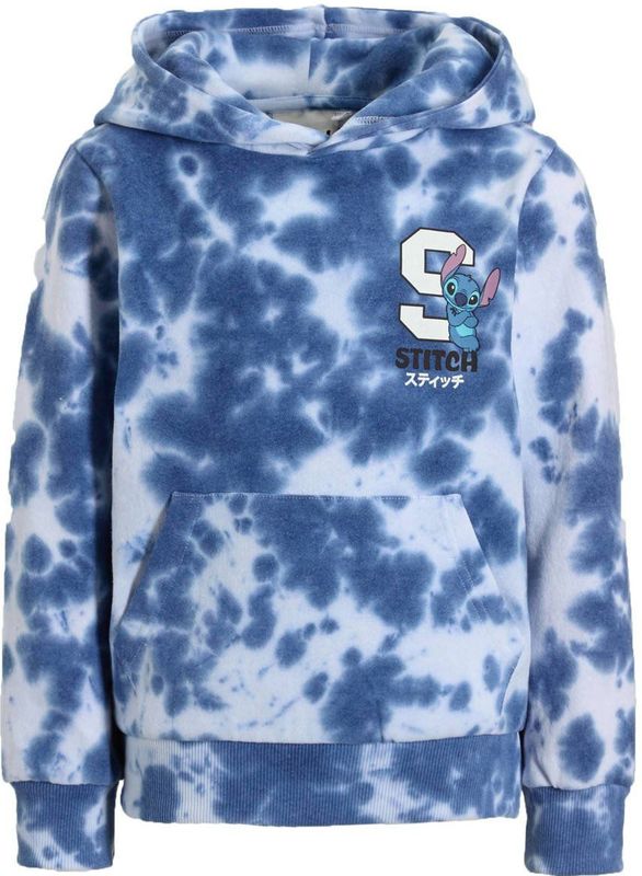 Anytime - Hoodie - Tie-Dye - Katoenmix - Capuchon met Printopdruk