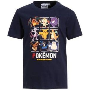 anytime - T-shirt - Donkerblauw - Pokemon Licentie