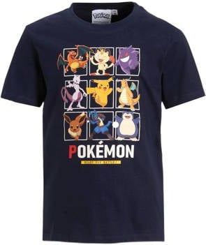 anytime - T-shirt - Donkerblauw - Pokemon Licentie