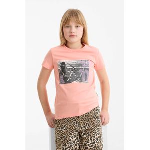 Me & My Monkey - T-shirt - Met Printopdruk - Zwart - Katoen