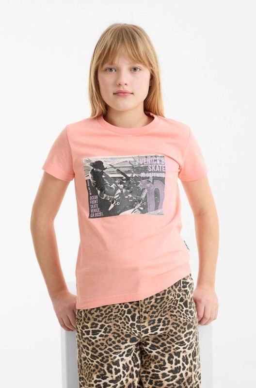 Me & My Monkey - T-shirt - Met Printopdruk - Zwart - Katoen