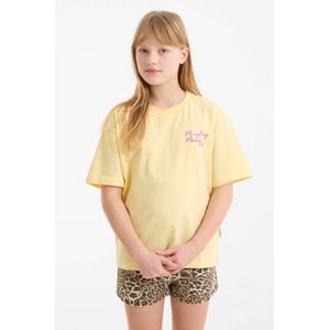 Me & My Monkey - T-shirt - Wit - Katoen - Print New York-brug