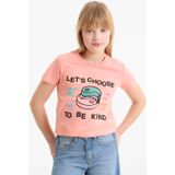 Me & My Monkey - T-shirt - Zacht Katoen - Met Printopdruk 'Let's Choose To Be Kind'
