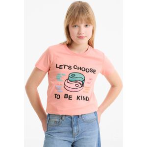 Me & My Monkey - T-shirt - Zacht Katoen - Met Printopdruk 'Let's Choose To Be Kind'