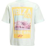 Me & My Monkey - Oversized T-shirt - Lichtblauw - Katoen