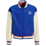 Orange Stars - Baseball Jack - Blauw - Zachte Stof - Drukknopen