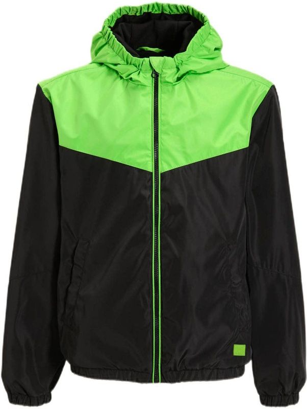 Orange Stars - Hooded Jacket - Blauw - Polyester - Ademend