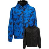 Orange Stars - Reversible Jacket - Blauw - Omkeerbaar - Jongens