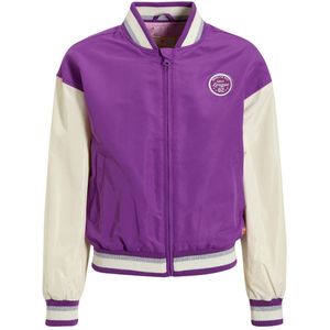 Orange Stars - Baseball Jack - Paars - Zachte Stof - Lange Mouwen