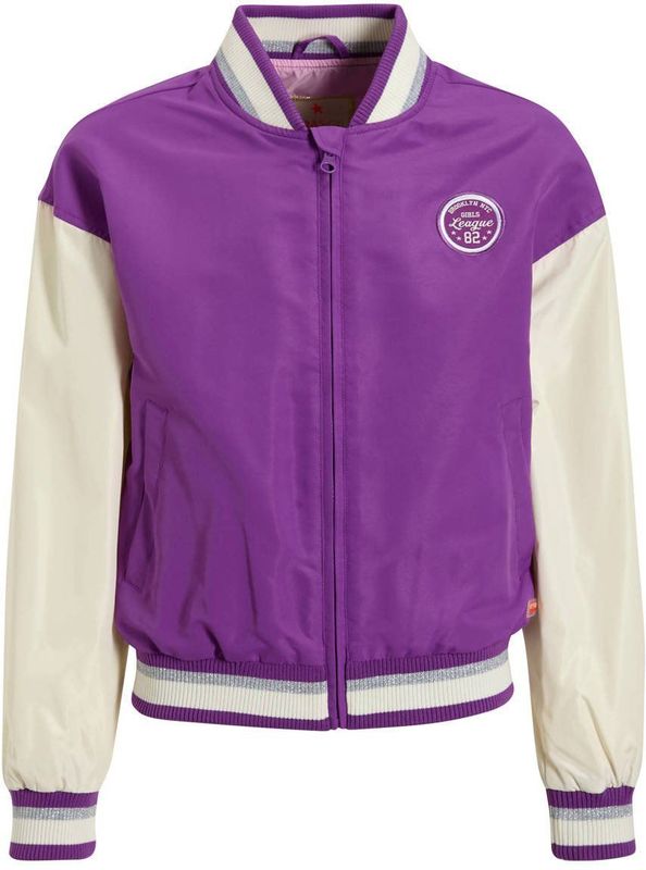 Orange Stars - Baseball Jack - Paars - Zachte Stof - Lange Mouwen