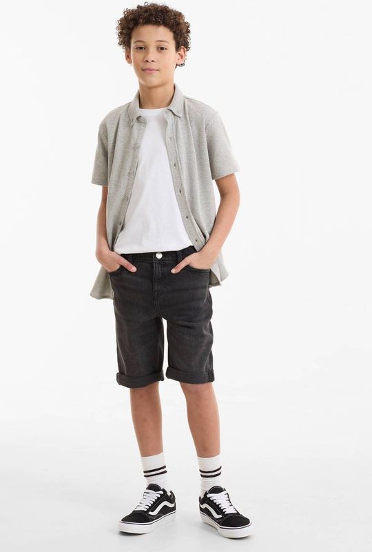 Anytime - Denim Short - Blauw - Katoenmix - 5-Pocket