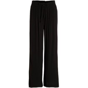 Imagine crinkle wide leg broek zwart