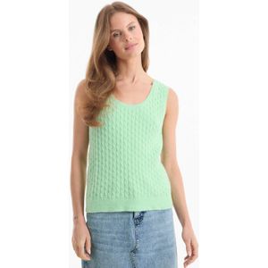 Ruby - Gebreide Kabel Spencer - Mintgroen