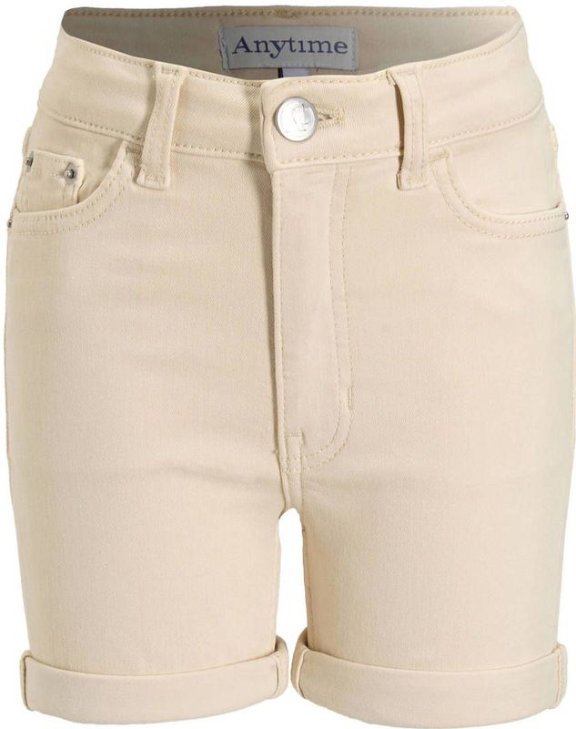 Anytime - Denim Short - Ecru - 5-Pocket Model - Katoenmix