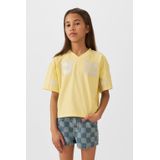 Coolcat - Denim Short - Blauw - Katoen - Ruitjespatroon