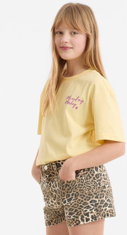 Me & My Monkey - Novi - Denim Short - Bruin/Zwart - Panterprint