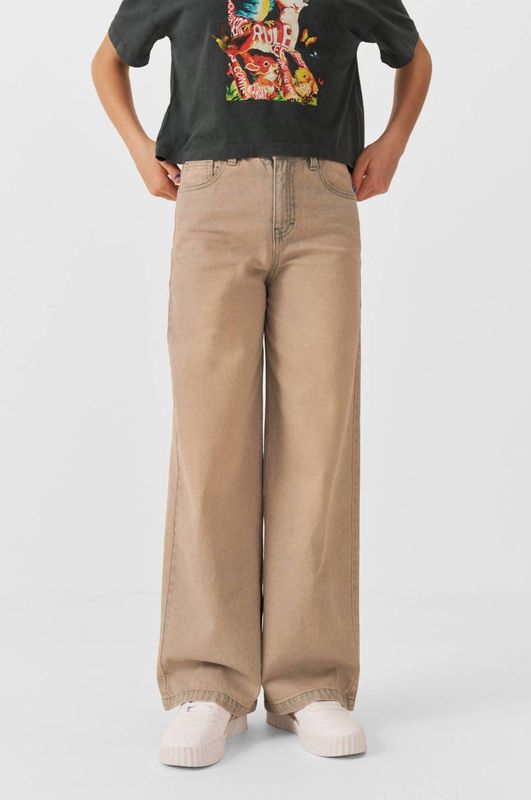 Coolcat - Overdye Wide Leg Jeans - Denim - Meisjes