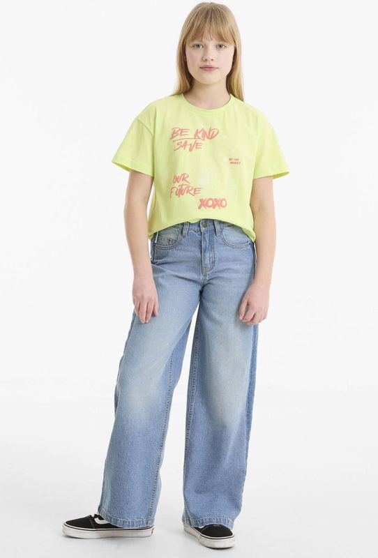 Me & My Monkey - Jeans - Donkerblauw - Denim - Contrast Streep Zijkant