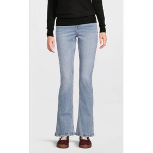 Anytime - Flared Fit Jeans - Gewassen Blauw - High Waist - 5-Pocket