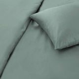 Dekbedovertrek - Grijs - Katoen - Eenpersoons