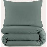 Dekbedovertrek - Grijs - Katoen - Eenpersoons