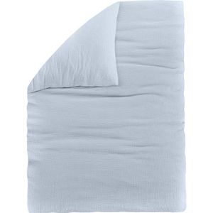 NOUS Kids mousseline dekbedovertrek ledikant lichtblauw (100x135 cm)
