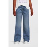 Anytime - Wide Leg Jeans - Mid Blue - Katoen