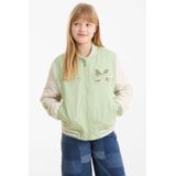 Me & My Monkey - Bomberjack - Groen/Wit - Katoen