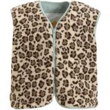 Me & My Monkey - Gilet - Luipaardprint - Omkeerbaar - Zachte Teddystof