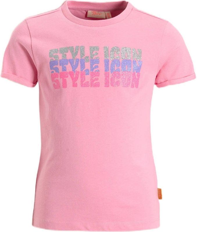 Orange Stars - T-shirt - Roze