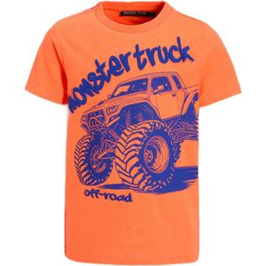 Orange Stars - T-shirt - Katoen - Printopdruk - Rondehals